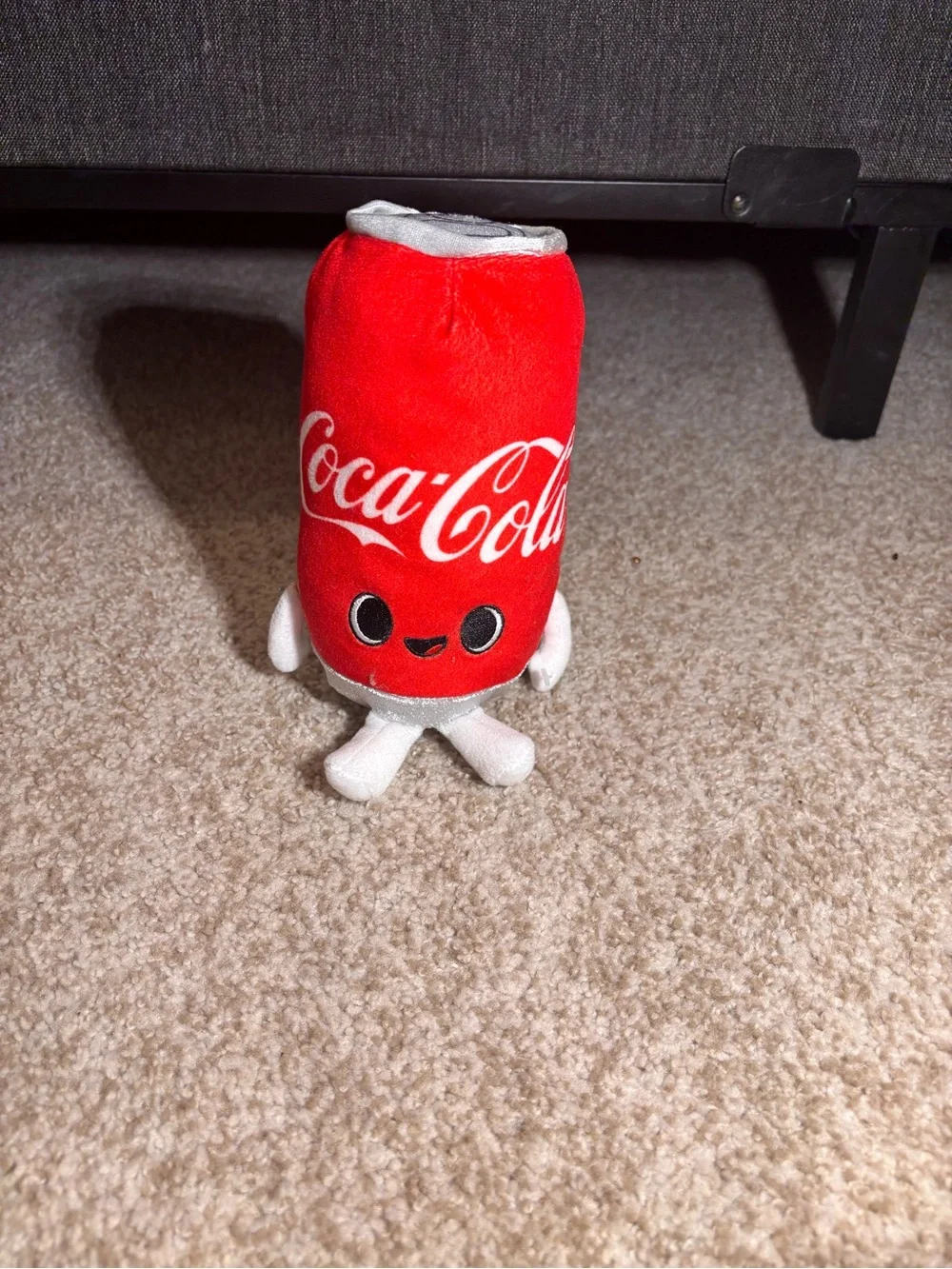 Coca Cola Red and White Plush Soda Can Pet Toy